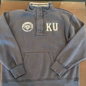University of Kansas quarter zip sweatshirt pullover